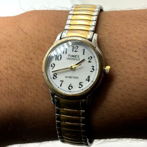 Gold & Silver Timex Watch - Picture 1 of 4